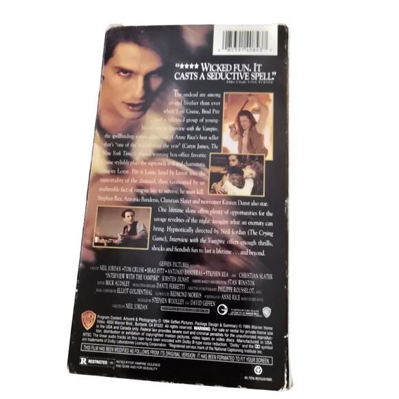 Interview with the Vampire (VHS, 1995) Tom Cruise, Brad Pitt - Picture 2 of 4